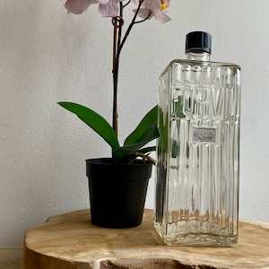 Vintage French Glass Forvil Bottle, Lotion Hymenee, Bottle Collector