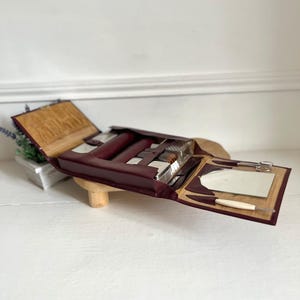 Vintage Herren Travel Kit, Kulturtasche für Herren
