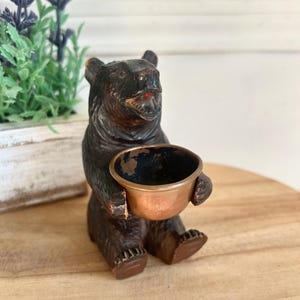 Antique Foret Noir Bear, Early 1900'sCarved Black Forest Bear