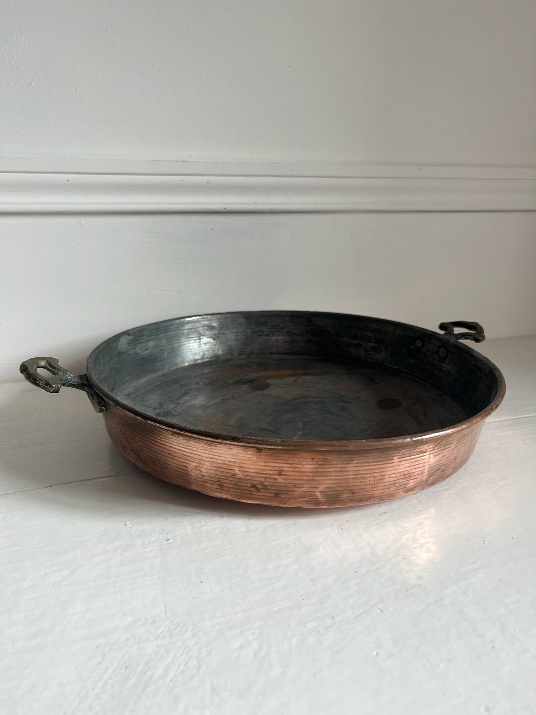 Vintage French Copper Pan, Rustic Copper Pan, Copper Kitchenware - Etsy