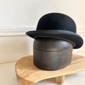 Antique French Wooden Hat Form: Millinery Mold, Dark Patina