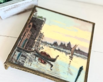 Vintage Venetiaanse onderzetter