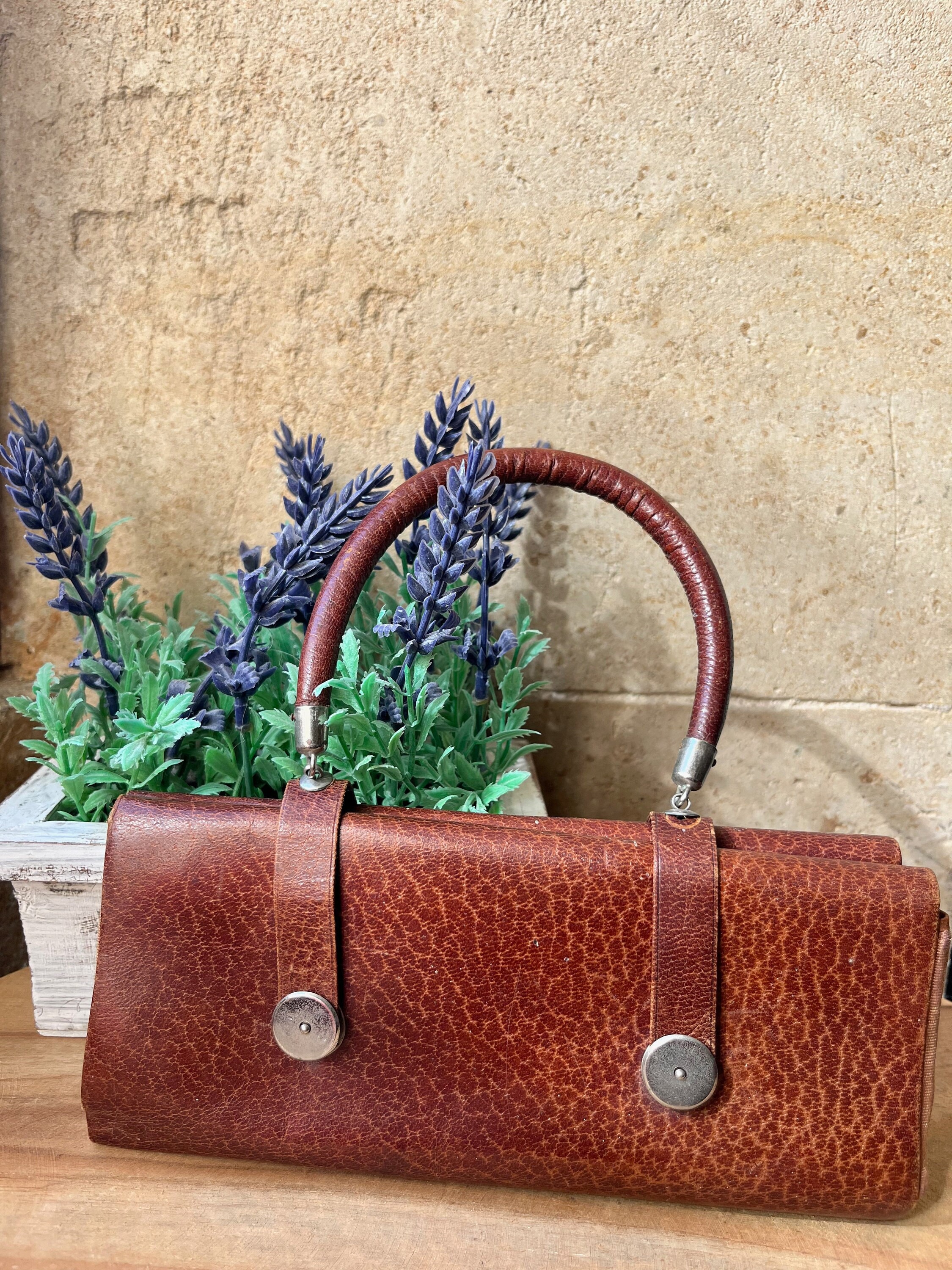 Etsy - Tresorsfrancais Rouge Kit De Couture Voyage Ancien, Sac En Cuir Vintage, Trousse Toilette