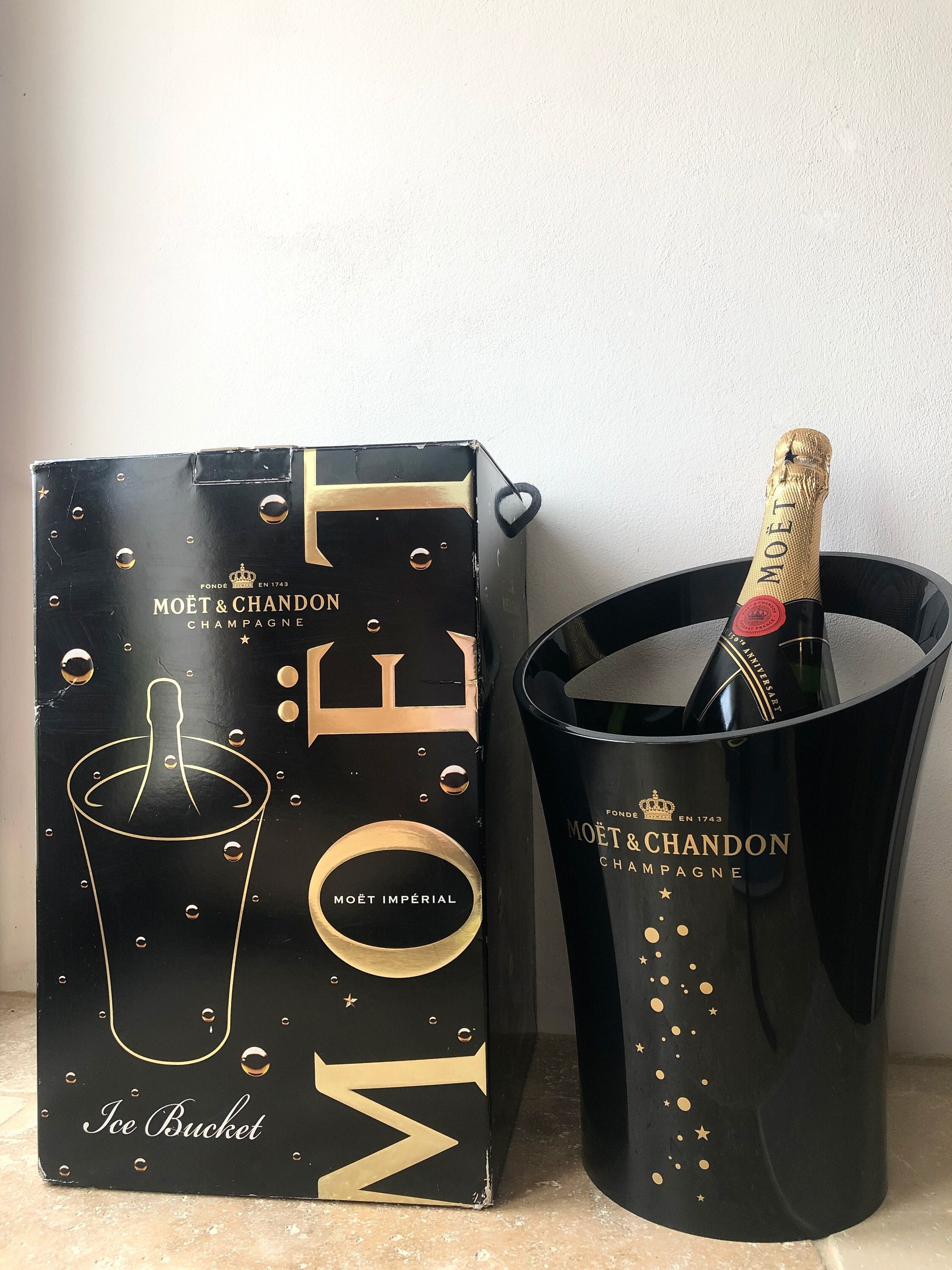 Édition Limitée Black Moet et Chandon Ice Bucket, Classic Barware, Imperial, Jean-Marc Gady