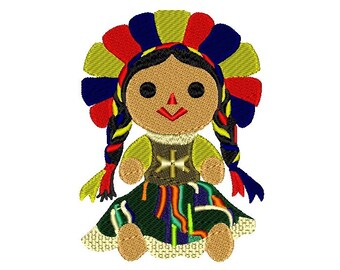 muñeca mexicana png