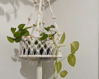 Macrame Basket Hanger