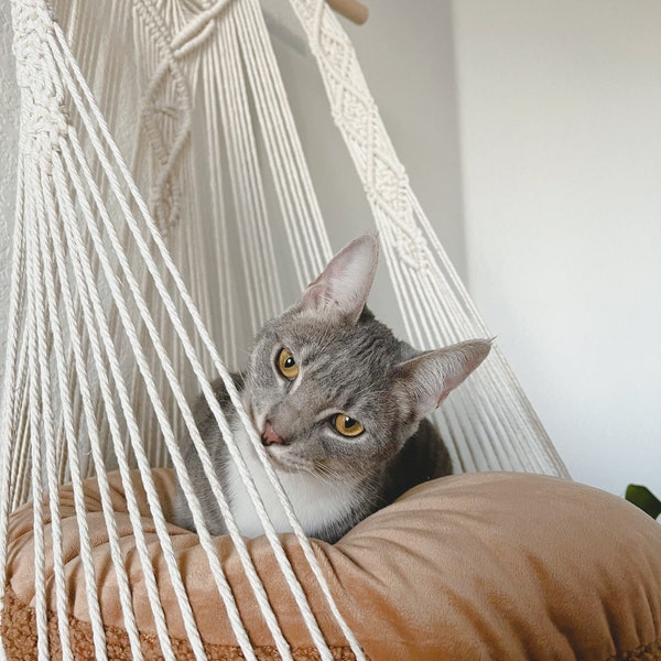 Macrame Cat Hammock Etsy