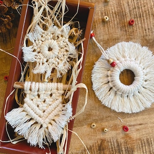 Macrame Christmas ornaments