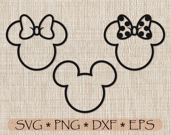 Download Minnie Outline Svg Etsy