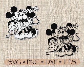 Download Svg Png Pdf Minnie Mouse Retro Vintage Layered And Outline Cut Files Cricut Silhouette Iron On Transfer Tshirt Printable Disney Art Art Collectibles Drawing Illustration Deshpandefoundationindia Org