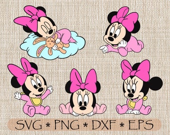 Download Baby Minnie Svg Etsy