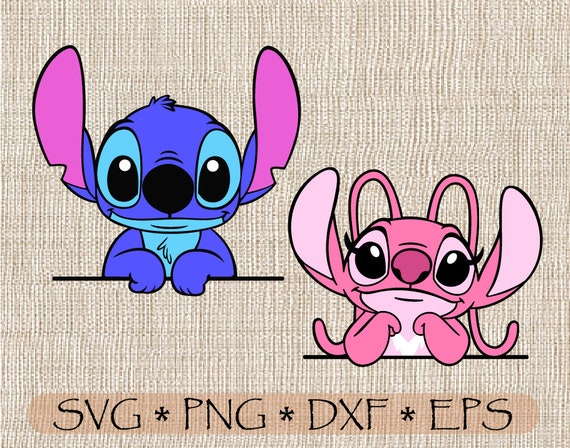 Download SVG PNG Lilo and Stitch Angel Layered and Outline cut ...