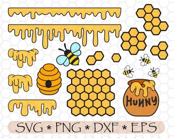 Baby Winnie The Pooh Eating from a Honey Pot .SVG