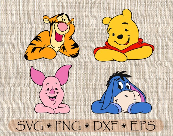 Download Svg Png Winnie The Pooh Tigger Friends Layered Cut Files Cricut Silhouette Iron On Transfer For Stencil Tshirt Classic Winnie Disney Clipart Art Collectibles Drawing Illustration Mclansys Com