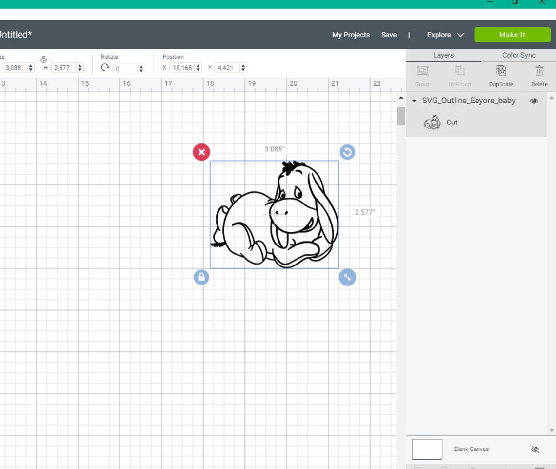 Download SVG PNG Winnie the Pooh Baby Piglet Eeyore Tigger Outline cut | Etsy