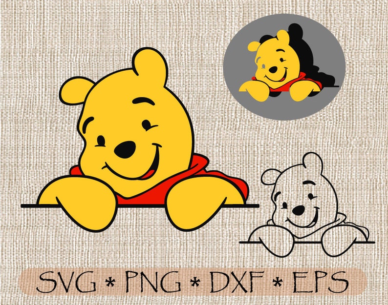 Download Svg Png Peeking Winnie The Pooh Layered Outline And Printable Files Cricut Silhouette Iron On Transfer For Stencil Printable And Cut Files Art Collectibles Digital Deshpandefoundationindia Org