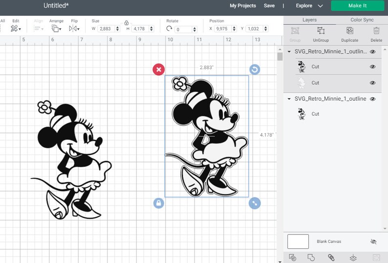 Download Svg Png Pdf Minnie Mouse Retro Vintage Layered And Outline Cut Files Cricut Silhouette Iron On Transfer Tshirt Printable Disney Art Art Collectibles Drawing Illustration Deshpandefoundationindia Org