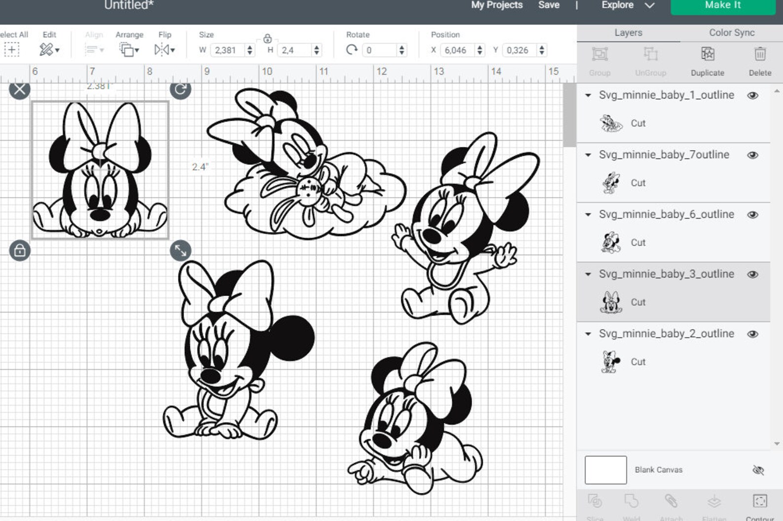 Free Free 174 Baby Minnie Mouse Svg Files SVG PNG EPS DXF File