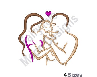 Mama /& Mini Arrow Embroidery Design Mother child matching Design