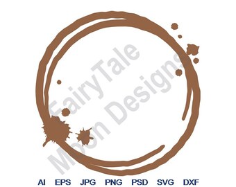 Download Coffee Stains Svg Etsy