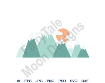 Free Free 223 Snow Capped Mountains Svg SVG PNG EPS DXF File
