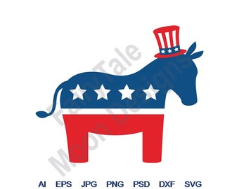 Download Democrat Donkey Svg Etsy