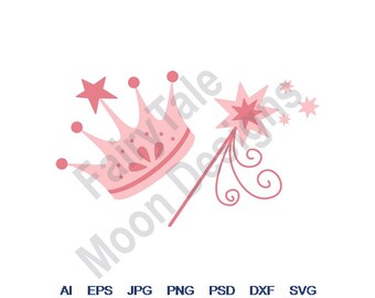 Free Free 128 Svg Princess Crown And Wand SVG PNG EPS DXF File