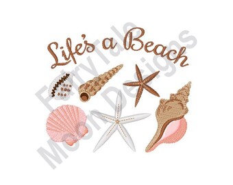 seastar 4x4 hoop sea designs marine animals sea animals cockle nautilus Embroidery design set