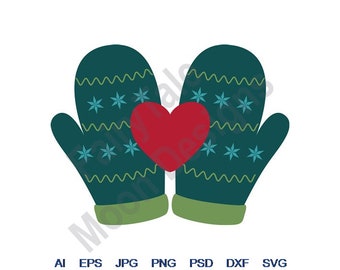 Download Winter Gloves Svg Etsy