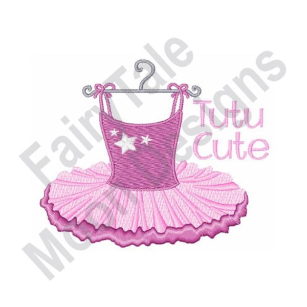 Tutu Cute - Machine Embroidery Design