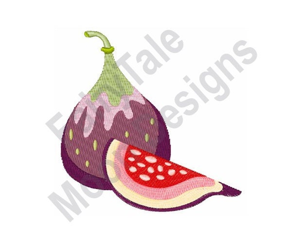 Fig Fruit Machine Embroidery Design Common Figs Embroidery Etsy