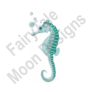 Sea Horse - Machine Embroidery Design, Seahorse Embroidery Pattern, Marine Fish Embroidery Design, Sea Horse Embroidery Design