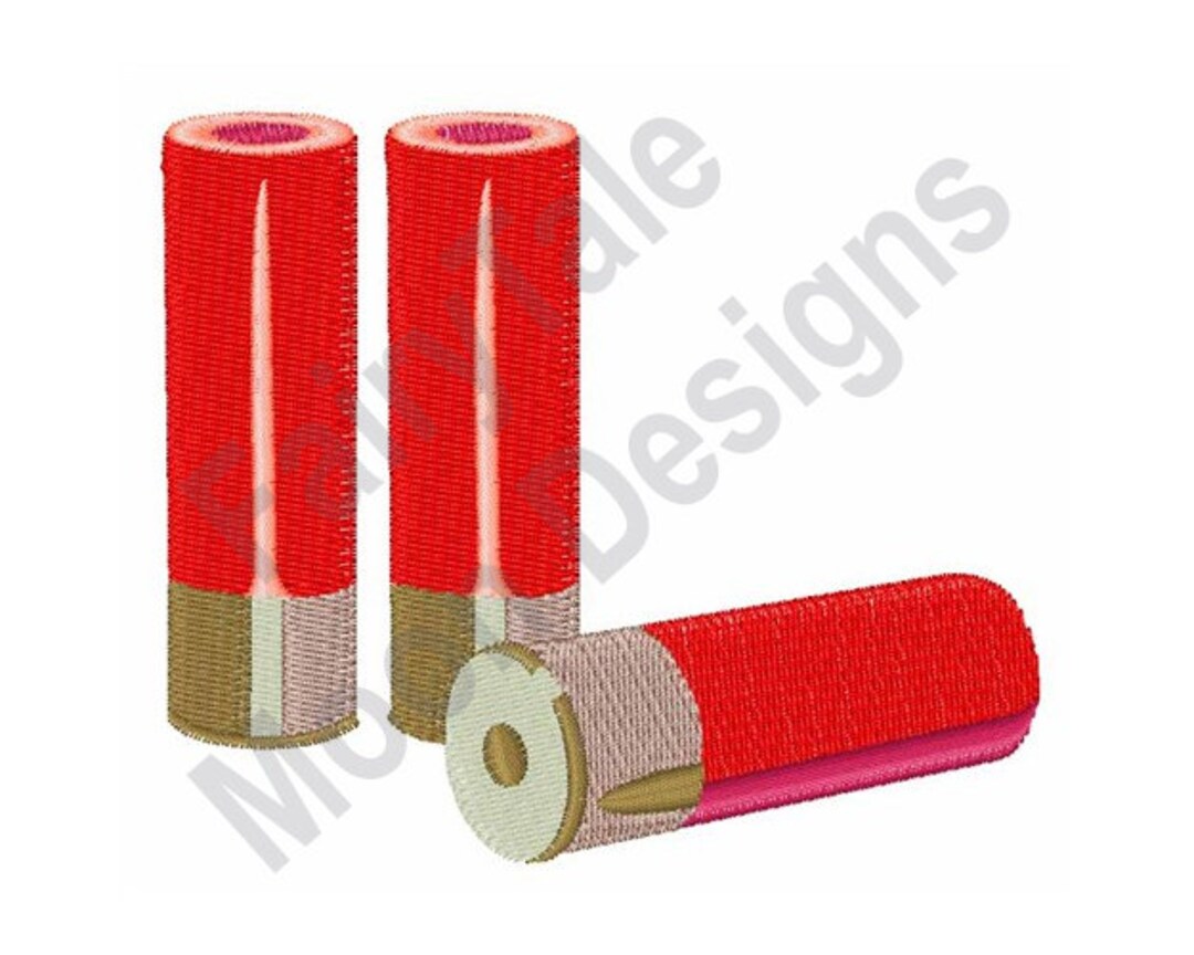 Shotgun Shells Machine Embroidery Design, Shotshell Embroidery Pattern