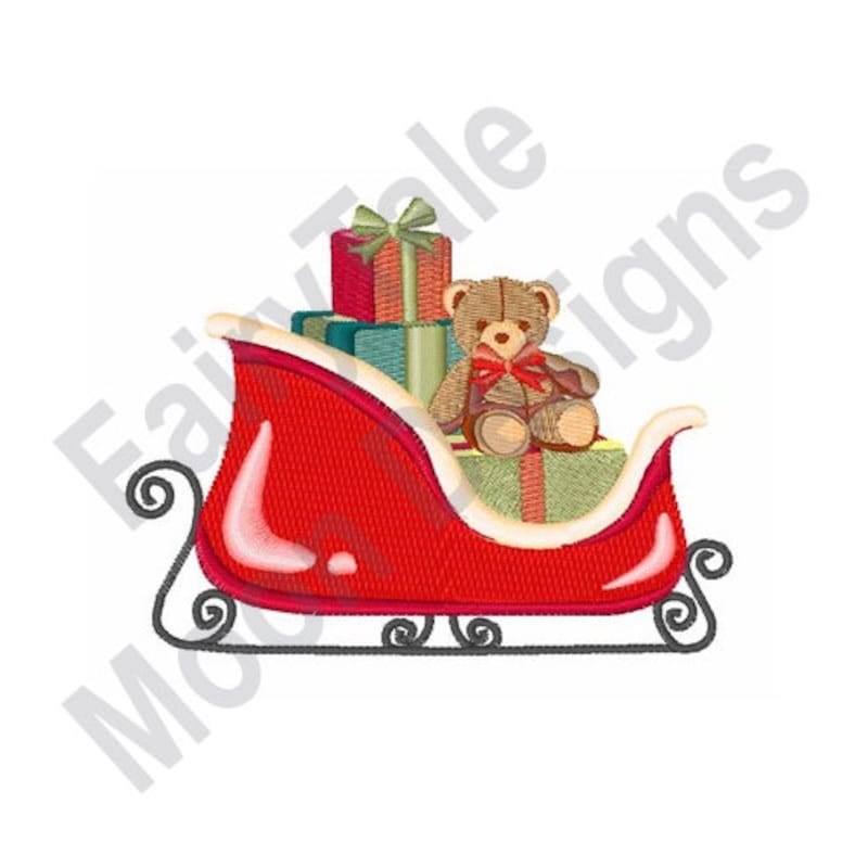 Sleigh Applique - Etsy