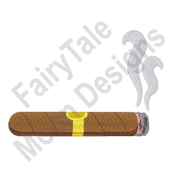 Cuban Cigar - Machine Embroidery Design, Tobacco Embroidery Pattern, Cuban Cigar Embroidery Design