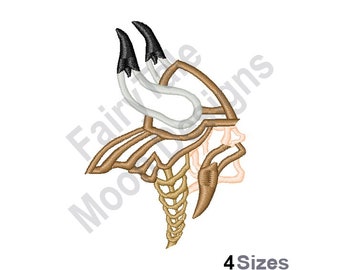 Viking Outline Side View - Machine Embroidery Design, Viking Head Outline Embroidery Design, Viking Helmet Design, Norse Embroidery Pattern