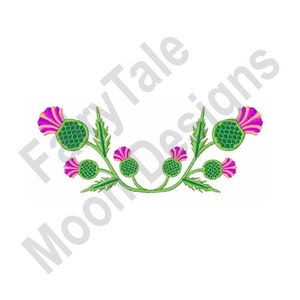 Scottish Thistle - Machine Embroidery Design, Scotch Thistle Flower Embroidery Pattern
