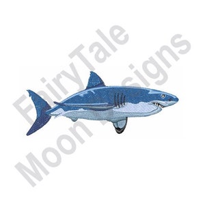 Great White Shark - Machine Embroidery Design, White Shark Embroidery Pattern, Great White Design, White Shark Embroidery Design