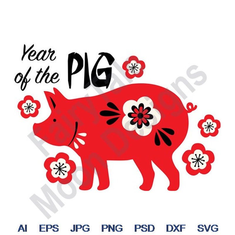 Year of the Pig - Etsy