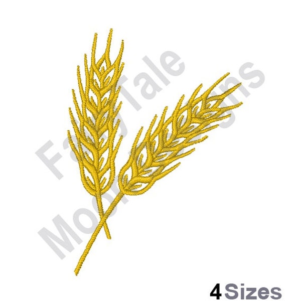 Wheat Stalks - Machine Embroidery Design, Wheat Stalk Bundle Embroidery Design, Cereal Grain Embroidery Pattern, Autumn Harvest Embroidery