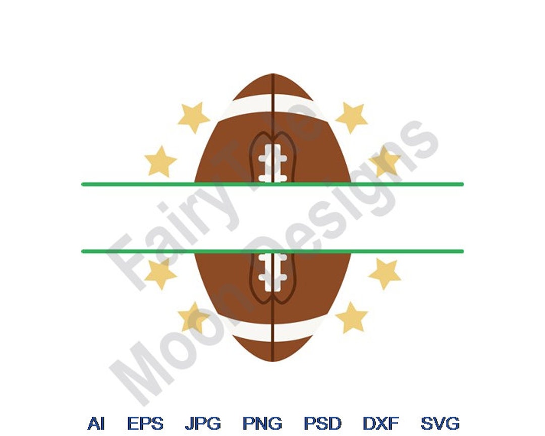 Football Split Frame Football Split Frame Svg, Dxf, Eps, Png, Jpg, Vector Art, Clipart, Cut ...