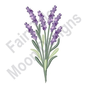 Lavender Herb - Machine Embroidery Design, Lavender Bunch Embroidery Pattern, Herb Embroidery Design