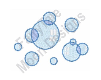 Baby Bath Bubbles - Machine Embroidery Design, Circle Bubble Embroidery Pattern, Bubbles Embroidery Design, Bathing Embroidery Design