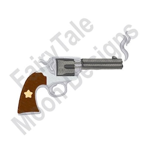 Pistolet do palenia – wzór haftu maszynowego, wzór haftu pistoletowego, wzór haftu rewolwerowego