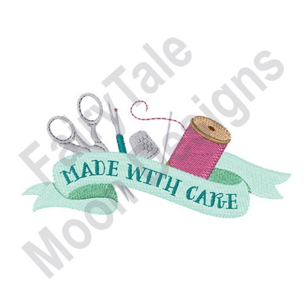 Made With Care - Machine Embroidery Design