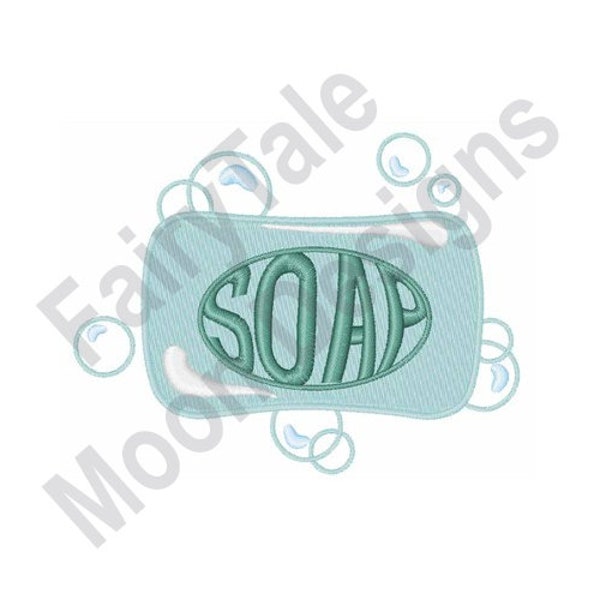 Bar of Soap - Machine Embroidery Design, Hand Soap Embroidery Pattern, Beauty Bar Embroidery Design, Hand Washing Embroidery Design