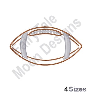 Football - Machine Embroidery Design, Football Outline Embroidery Pattern, Game Ball Embroidery Design