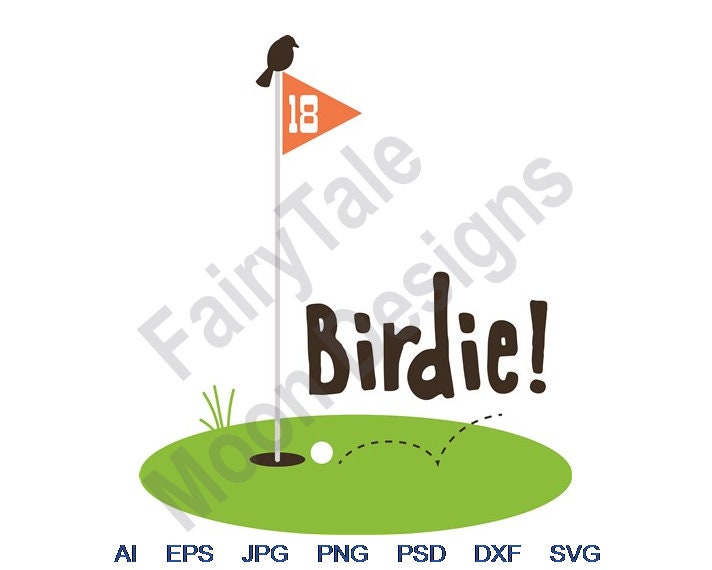 Birdie Svg Dxf Eps Png Jpg Vector Art Clipart Cut Etsy