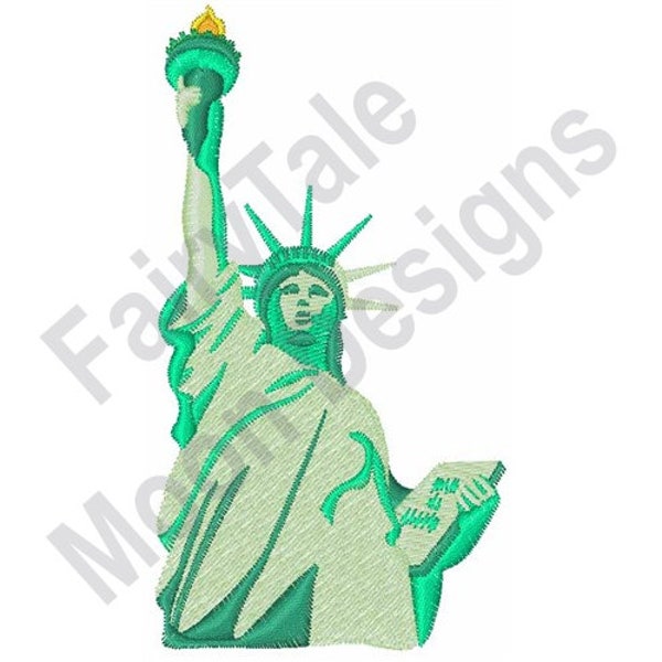 Statue Of Liberty - Machine Embroidery Design, American Landmark Embroidery Design, National Monument Embroidery Pattern