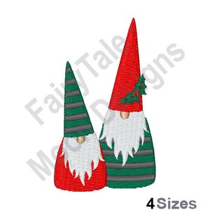 Christmas Gnomes - Machine Embroidery Design, Gnome Friends Embroidery Pattern, Scandinavian Gnome, Tomte Nisse Gnome, Nordic Xmas Gnomes